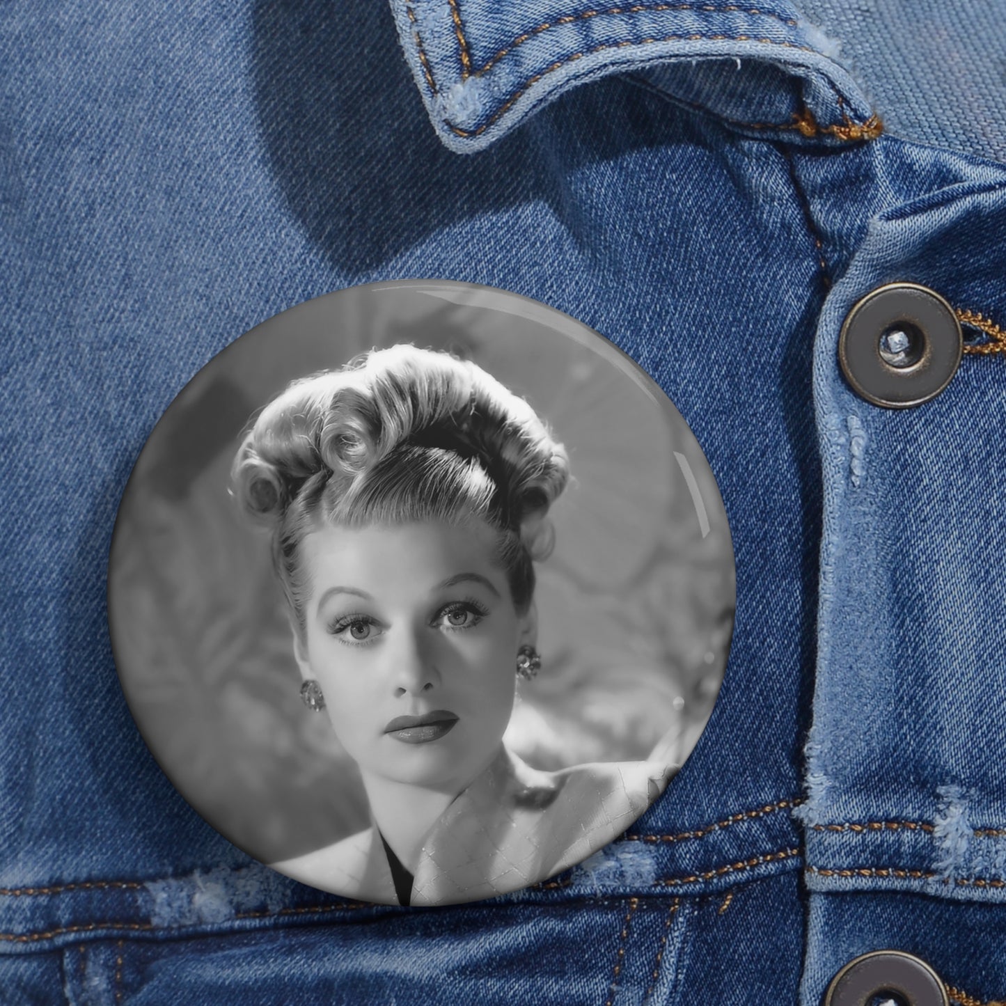 Lucille Ball Pin Button