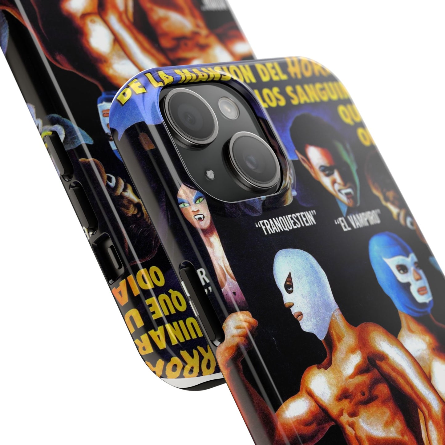 Blue Demon and El Santo iPhone Case