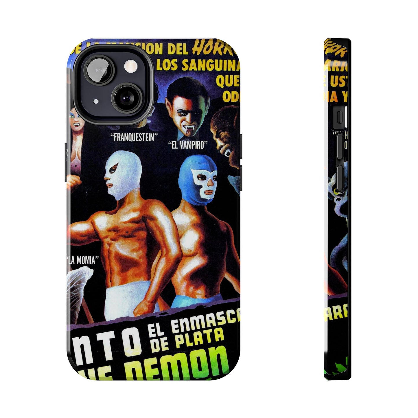 Blue Demon and El Santo iPhone Case