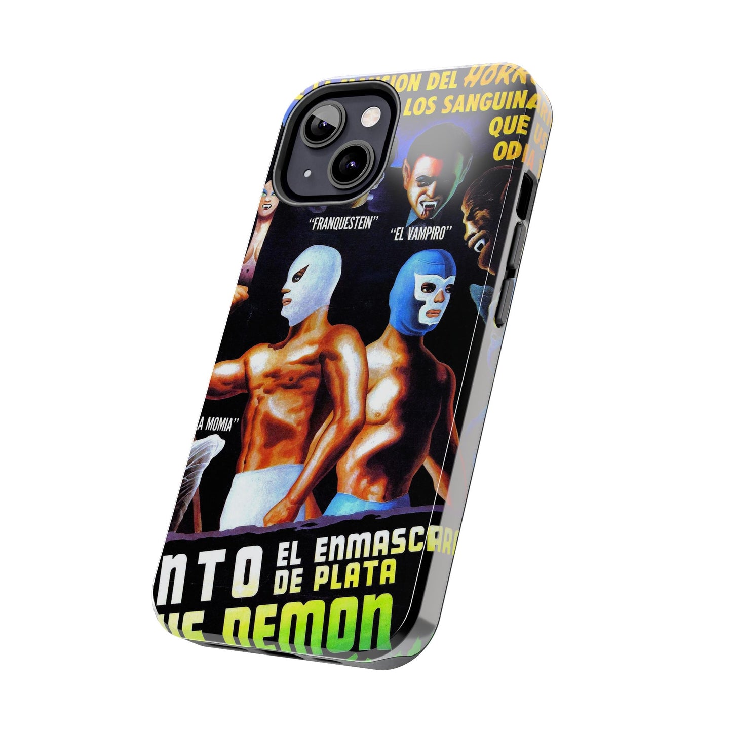 Blue Demon and El Santo iPhone Case