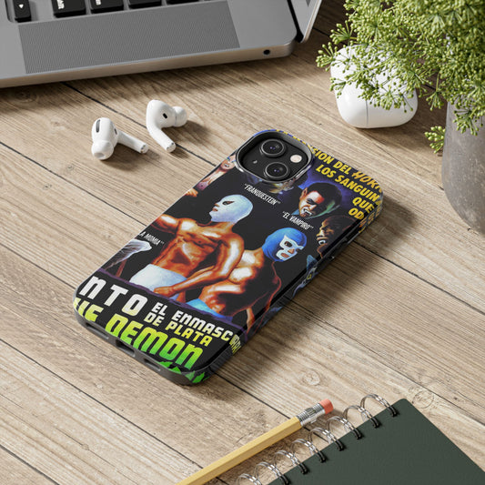 Blue Demon and El Santo iPhone Case